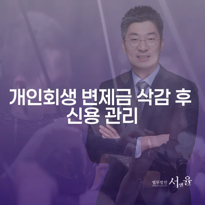개인회생 변제금 삭감 후, 신용 관리는 어떻게 해야 할까요?